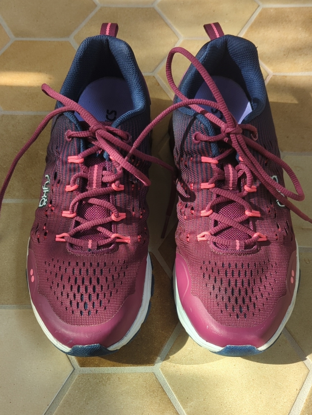 Ryka Women's Vivid RZX Plum & Navy Athletic Sneakers - Comfortable Running Shoes